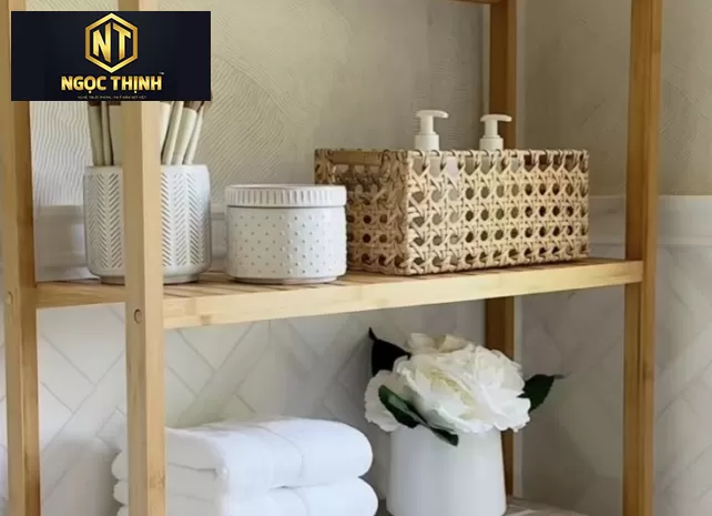 KỆ GỖ ĐỰNG DỤNG CỤ SPA / NAILS NGỌC THỊNH - KSP02